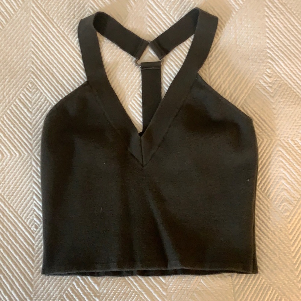 Express Green Crop Top